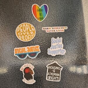 Colorful Social Justice Sticker Set - Bag #53 - Set of 7 - NWOT
